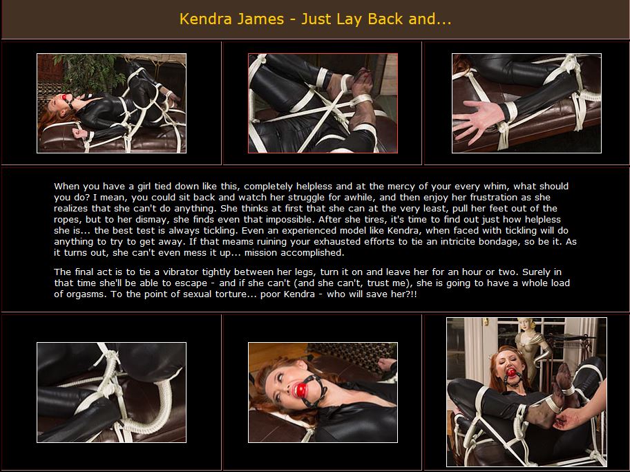 [BondageCafe.com] Kendra James - Just Lay Back and... (E0920) [2015 ., Bondage, Fetish, Toys, 720p]