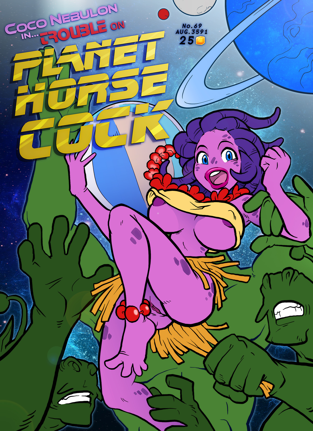 Updated sexy alien girl in Sparrow - Coco Nebulon in Trouble On Planet Horse Cock