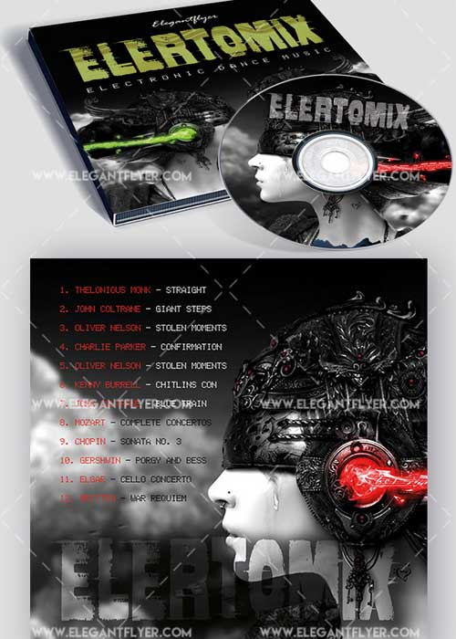 Electromix Premium CD Cover PSD V2 Template