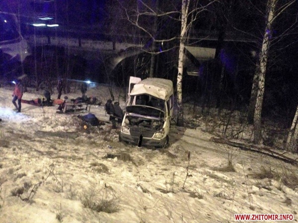 На автотрассе Киев – Чоп перевернулся микроавтобус. Есть жертвы