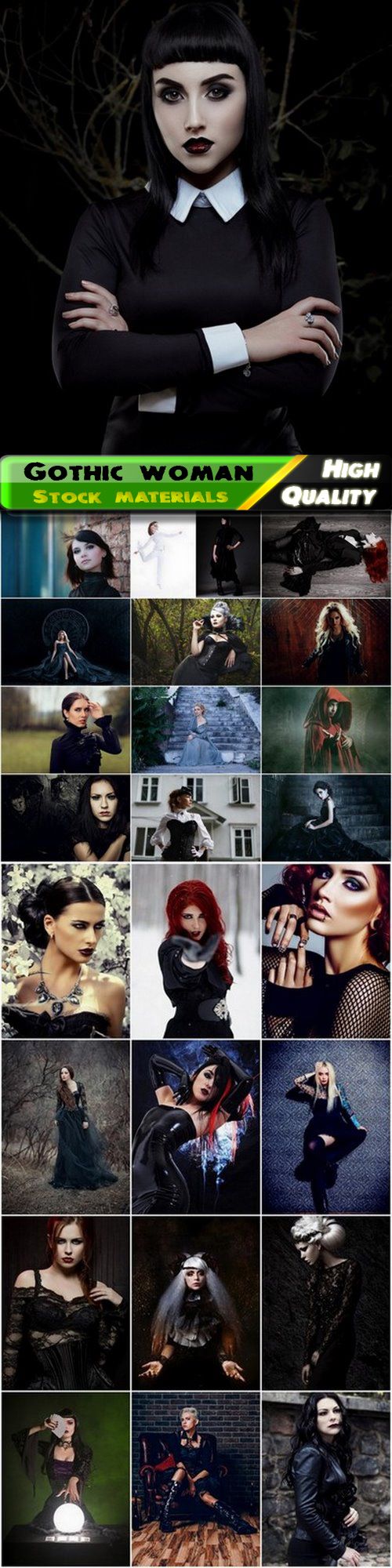 Gothic woman and girl dressed in dark clothes 25 HQ Jpg