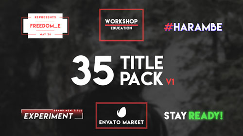 35 Typography Title - Project for After Effects (Videohive)