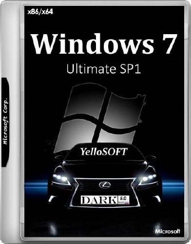 Windows 7 Ultimate SP1 x86/x64 v.Dark 5.0 by YelloSOFT (RUS/2017)