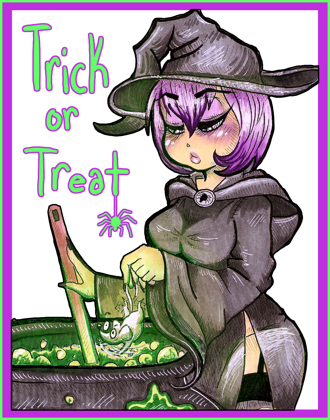 Sexy witch in Trick or Treat by Drellen Ongoing